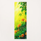 緑豊かなガーデンサンライトシーン ヨガマット (正面)