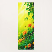 緑豊かなガーデンサンライトシーン ヨガマット (裏面)