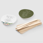 緑豊かなガーデンフローラ結婚式 プログラムハンドファン ハンドファン (組立なし)