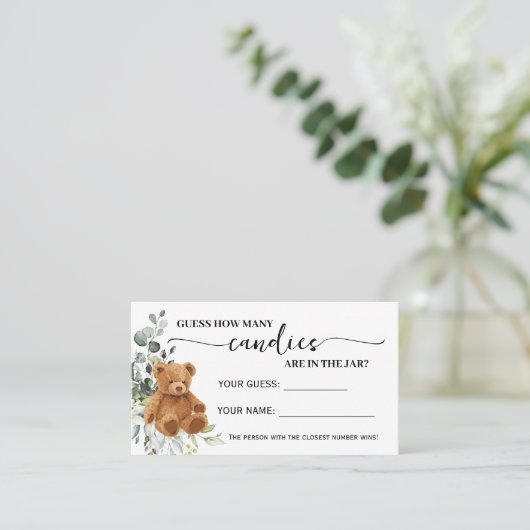 緑豊かなキャンディスシャワーゲームカードの数 プレイスカード (スタンド正面)