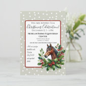 緑豊かなクリスマス馬 招待状 (スタンド正面)