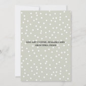 緑豊かなクリスマス馬 招待状 (裏面)