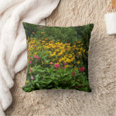 緑豊かなグリーンガーデン クッション (ブランケット)