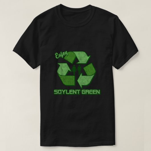 緑豊かなグリーンヴィンテージ Tシャツ (デザイン正面)