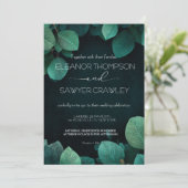 緑豊かなグリーン庭園の結婚式招待状 招待状 (スタンド正面)