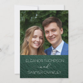 緑豊かなグリーン庭園の結婚式招待状 招待状