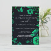 緑豊かなグリーン庭園の結婚式招待状 招待状 (スタンド正面)