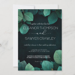緑豊かなグリーン庭園の結婚式招待状 招待状