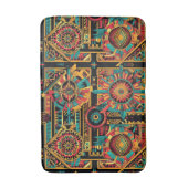 緑豊かなシアンアステカ"夢"心地よいバスマット バスマット (正面縦)