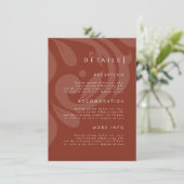 緑豊かなシエナスタイリッシュダ結婚マスク詳細 エンクロージャーカード (スタンド正面)