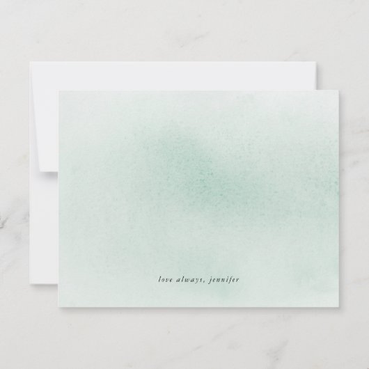 緑豊かなシルバーの花嫁の提案 招待状 (裏面)