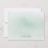 緑豊かなシルバーの花嫁の提案 招待状 (裏面)