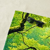 緑豊かなジャングルウォーターフォールブリス ビーチタオル (インサイチュ)