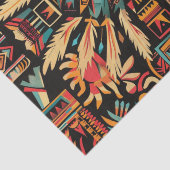 緑豊かなターコイズアステカ「夢」パターンティッシュペーパー 薄葉紙 (詳細)