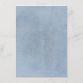 緑豊かなダスティブルーの情結婚報を吸収 エンクロージャーカード (裏面)