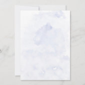 緑豊かなダスティブルーワイルドフラワーブリーズメイドブランチ 招待状 (裏面)