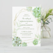 緑豊かなテラリウム結婚は 招待状 (スタンド正面)