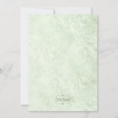 緑豊かなテラリウム結婚は 招待状 (裏面)