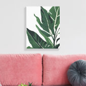 緑豊かなトロピカルウォールアート キャンバスプリント (インサイチュ (リビング))