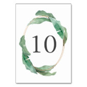 緑豊かなトロピカルバ離れナナの葉 テーブルナンバー (裏面)