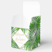 緑豊かなトロピカルパーム葉の緑 フェイバーボックス (オープン)