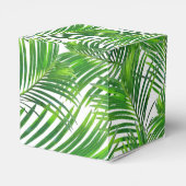 緑豊かなトロピカルパーム葉の緑 フェイバーボックス (裏面サイド)