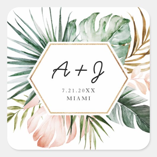 緑豊かなトロピックスビーフスクエアシール スクエアシール (正面)