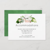 緑豊かなパラダイス結婚トロピカル宿泊施設 エンクロージャーカード (正面/裏面)