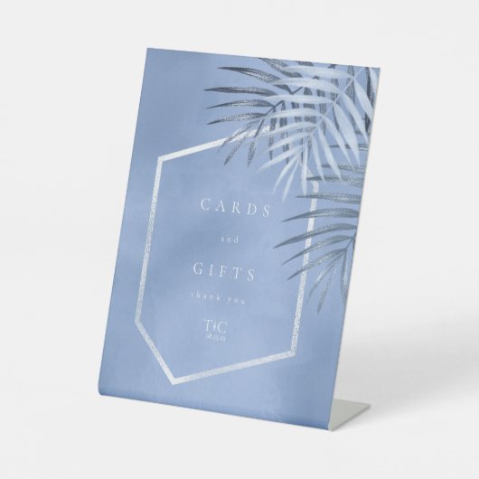 緑豊かなパームリーフカード&ギフトウィンザーブルーID956 台座サイン (正面)
