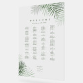 緑豊かなパーム結婚リーフのシーティングモスグリーン/重量ID956 アクリルサイン (傾斜)