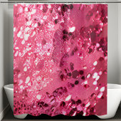 緑豊かなピンクのシークインシャワーカーテン シャワーカーテン