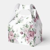 緑豊かなピンクの牡丹が緑を全面に広げる フェイバーボックス (裏面サイド)