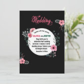 緑豊かなピンクローゼロマンチック結婚ズ 招待状 (スタンド正面)