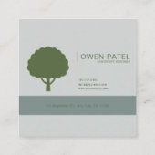 緑豊かなフローラガーデンワイルドフラワー開花 スクエア名刺 (裏面)