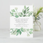 緑豊かなブライダルシャワーへの招待4197 招待状 (スタンド正面)