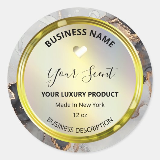 緑豊かなブラックインク体バター製品ラベル ラウンドシール (正面)