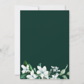 緑豊かなボタニカルグリーンのベビーシャワー招待状 招待状 (裏面)