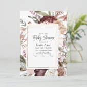 緑豊かなボホバラ、ダリアとワイルドフラワー 招待状 (スタンド正面)