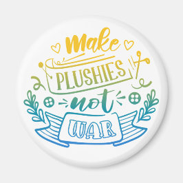 緑豊かなメーカーのための黄色の青のグラデーション平和引用文 マグネット