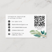 緑豊かなユーカリ 名刺 (裏面)