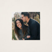 緑豊かなユーカリQRコード写真ウェディング出欠確認 (裏面)