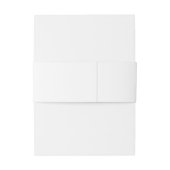 緑豊かなリース – ローレルウッドラ素朴ンド 招待状ベリーバンド (裏面例)