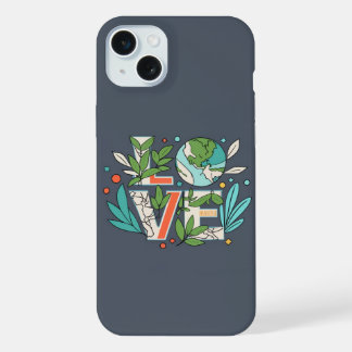 🌎🌿 緑豊かなヴィジョン:エコラブフォンケース 🍃💚 iPhone 15 PLUSケース
