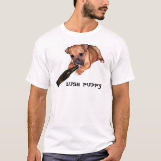 緑豊かな子犬 Tシャツ