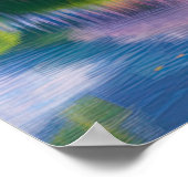 緑豊かな庭素晴らし桜 ポスター (角)