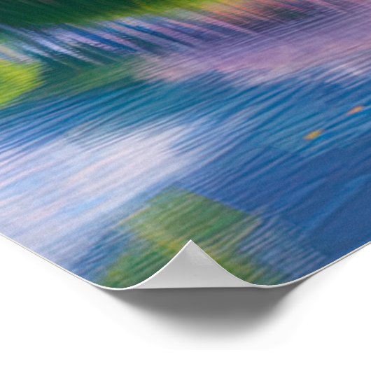 緑豊かな庭素晴らし桜 ポスター (角)