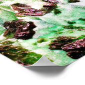 緑豊かな放射 ポスター (角)