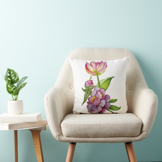 緑豊かな明るい花 クッション (椅子)