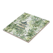 緑豊かな景観に彩られたアジアの水彩塔(13) タイル (側面)