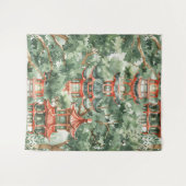 緑豊かな景観に彩られたアジアの水彩塔(17) タペストリー (正面(横))